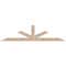 Ekena Millwork Saratoga Smooth Timber Gable Bracket, Douglas Fir, 108"W x 27"H x 5 1/2"D x 5 1/2"F, 6/12 Pitch GBW108X27X0606SAR00SDF - alternate 1